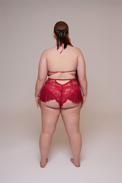 KISS me in lace romper