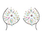 Two rhinestone nipple covers